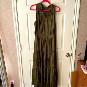 Banana Republic Olive Maxi Dress